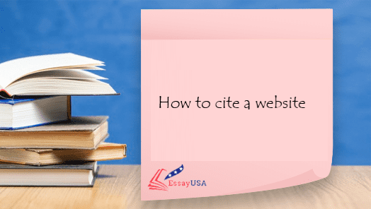 how to cite a website